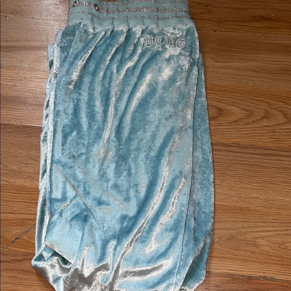 BCBGMaxAzria Blue Ruched Bubble Jumpsuit